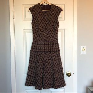 Oscar de la Renta Boucle Wool Day Dress